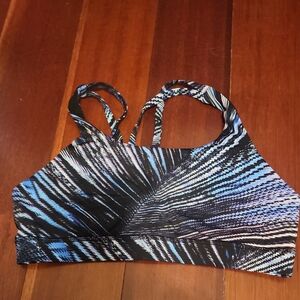 lululemon athletica Blue and Black Sports Bra